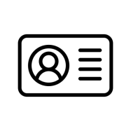Icon of a membership card